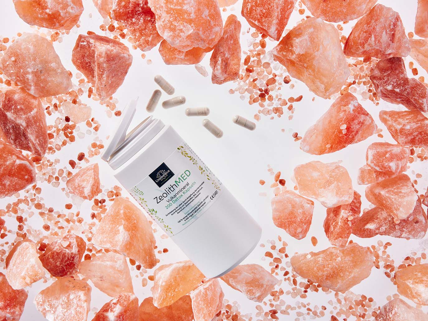 Zeolith MED Detox - 1000 mg reines Klinoptilolith-Zeolith pro Tagesdosis (2 Kapseln) - 200 Kapseln - von Unimedica